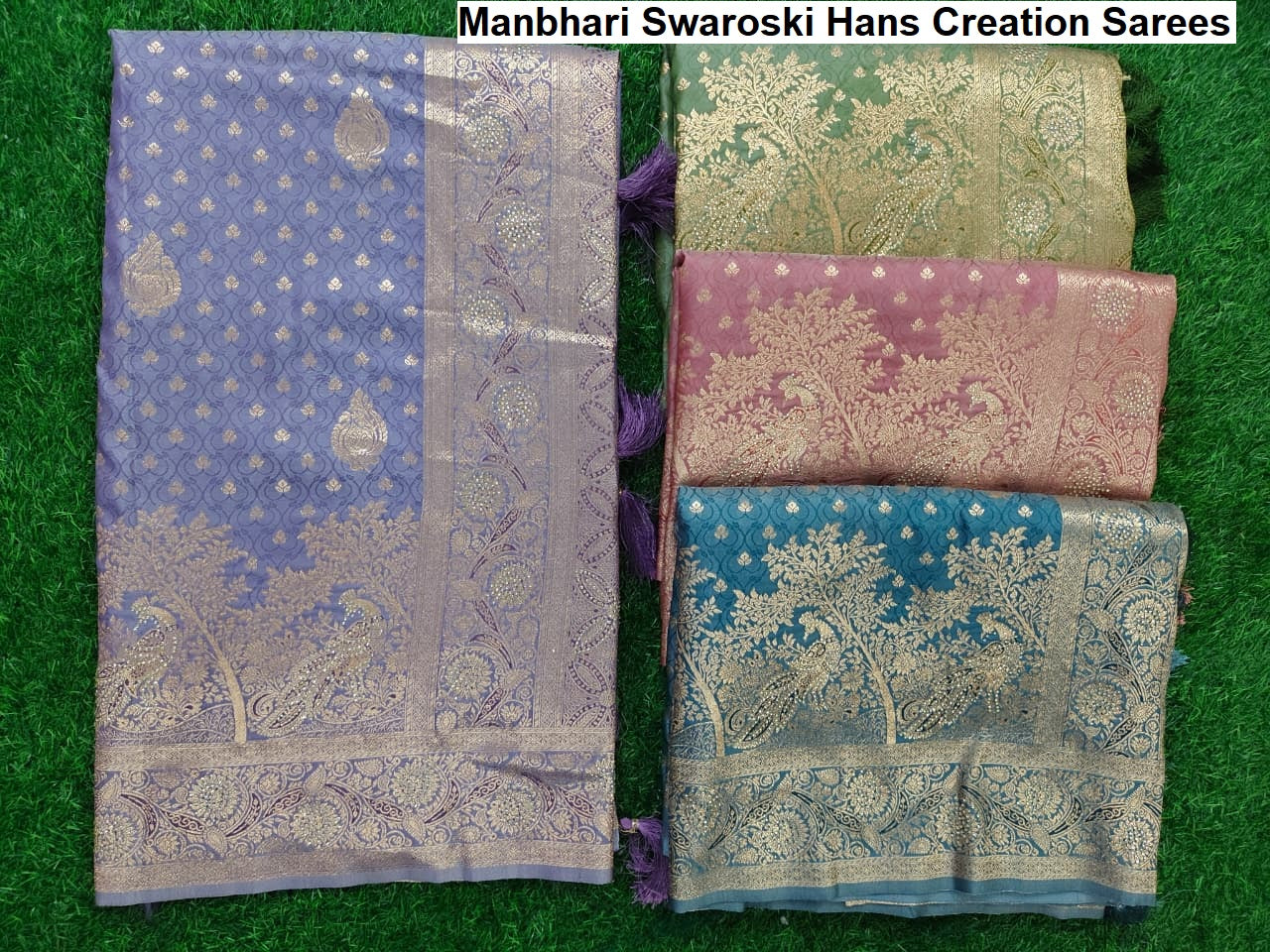 Manbhari Swaroski Hans Creation Sarees Supplier