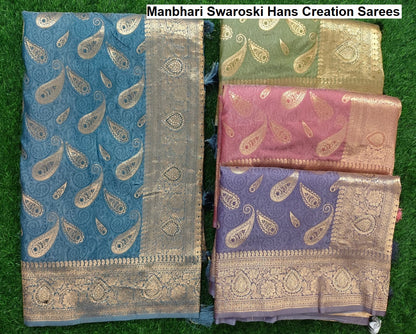 Manbhari Swaroski Hans Creation Sarees Supplier