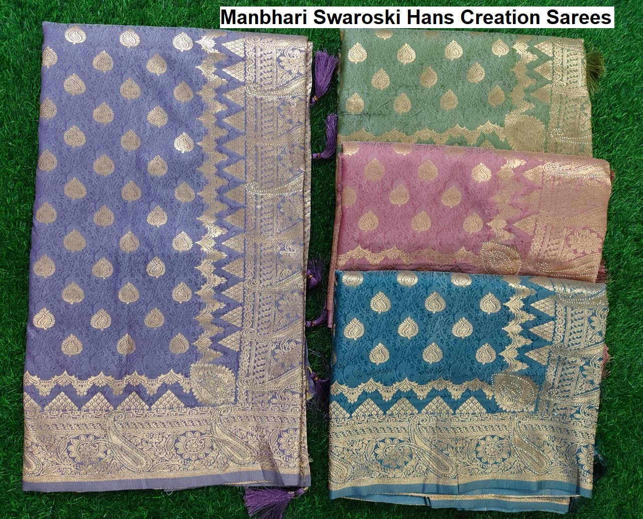 Manbhari Swaroski Hans Creation Sarees Supplier