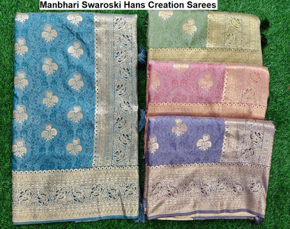 Manbhari Swaroski Hans Creation Sarees Supplier