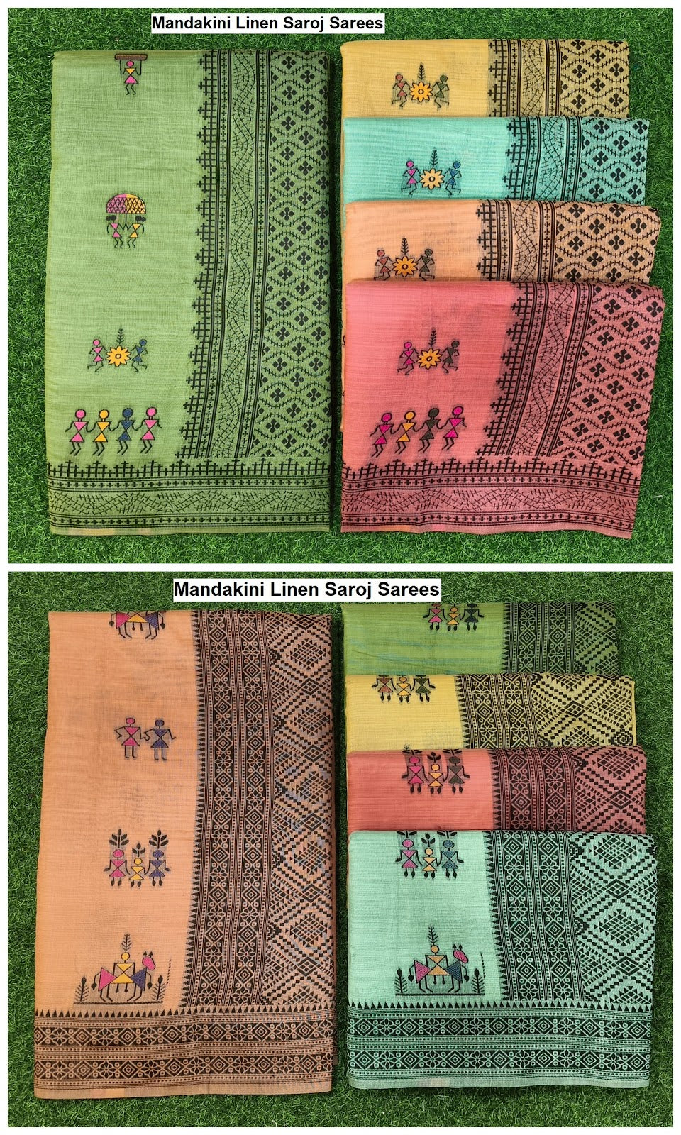Mandakini Linen Saroj Sarees Manufacturer India