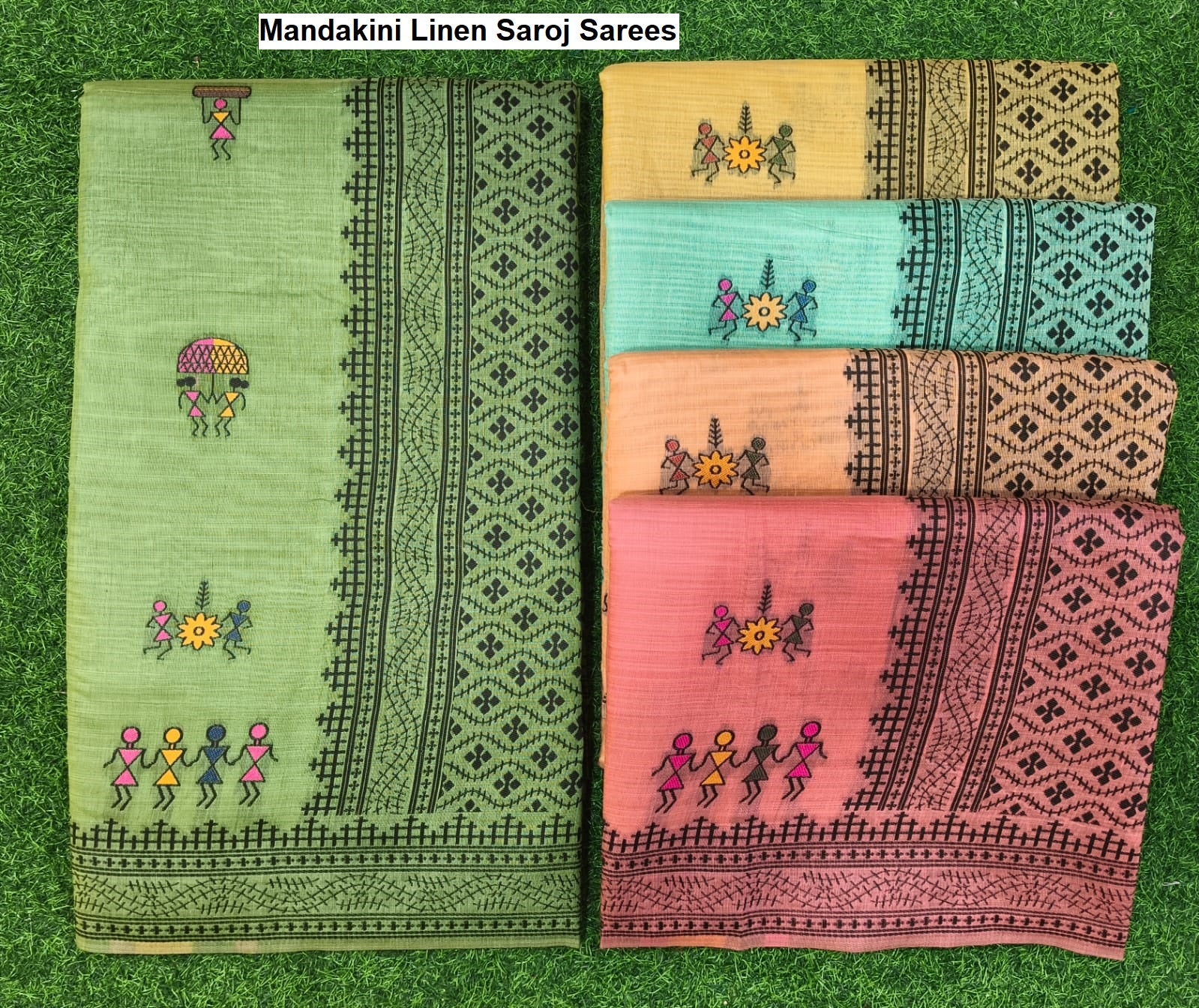 Mandakini Linen Saroj Sarees Manufacturer India
