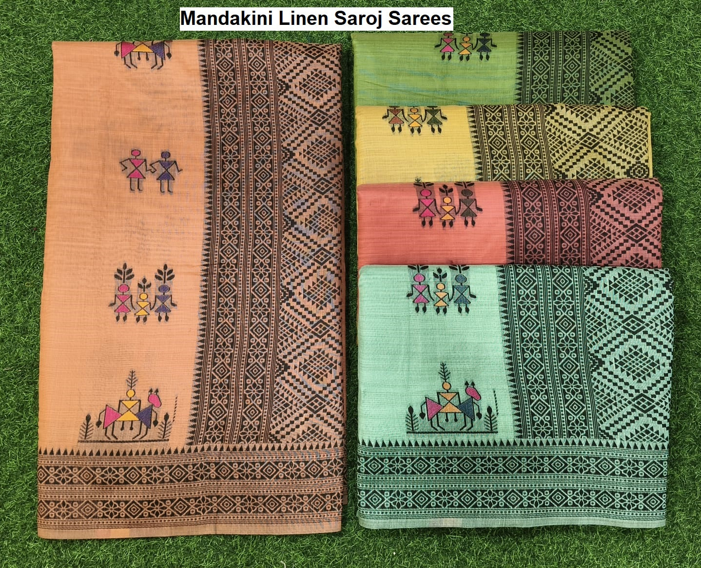 Mandakini Linen Saroj Sarees Manufacturer India