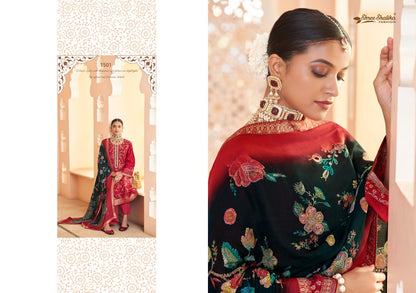 Mandakini Vol 15 Shree Shalika Fashion Dola Jacquard Pant Style Suits Manufacturer