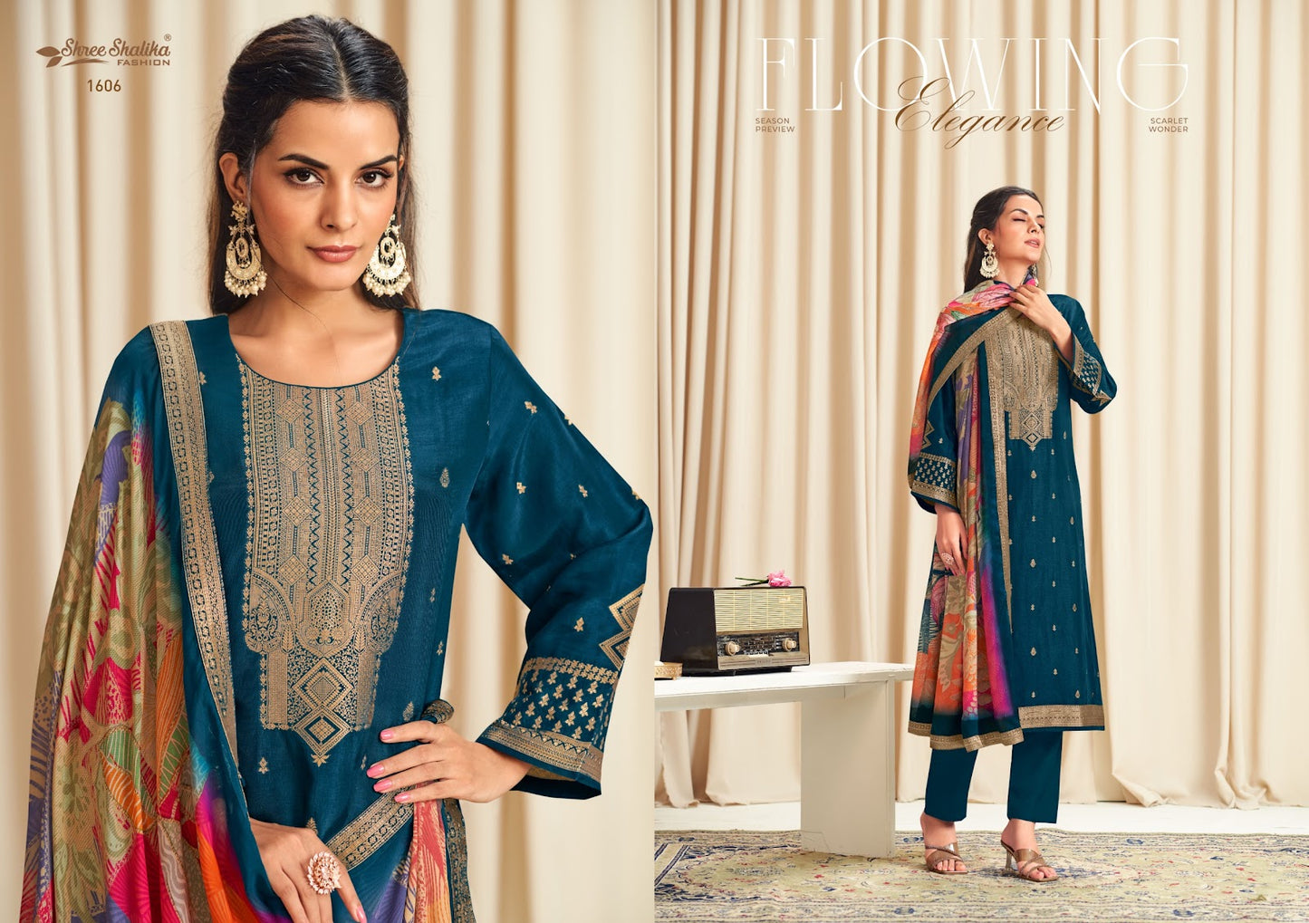 Mandakini Vol 16 Shree Shalika Fashion Pure Viscose Pant Style Suits Supplier Gujarat