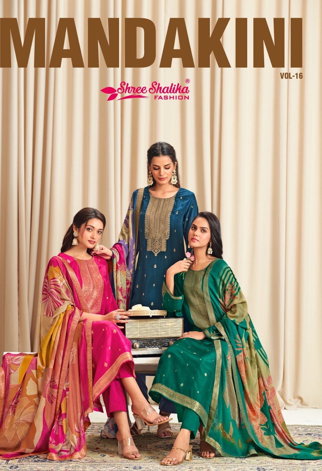 Mandakini Vol 16 Shree Shalika Fashion Pure Viscose Pant Style Suits Supplier Gujarat