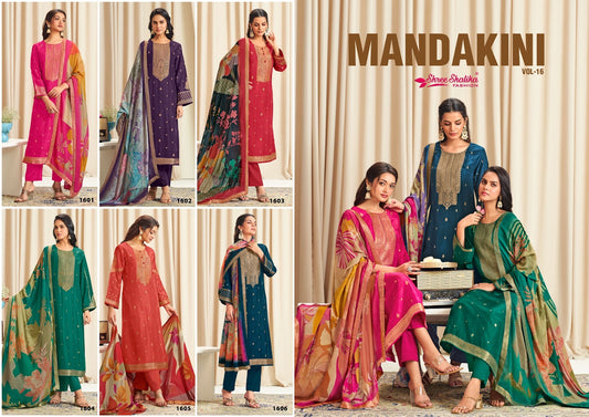 Mandakini Vol 16 Shree Shalika Fashion Pure Viscose Pant Style Suits Supplier Gujarat