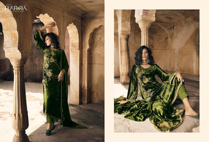 Mandala Harra Pure Viscose Velvet Suits Wholesale Price