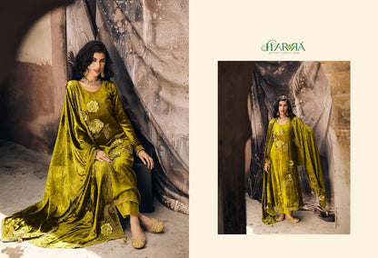 Mandala Harra Pure Viscose Velvet Suits Wholesale Price