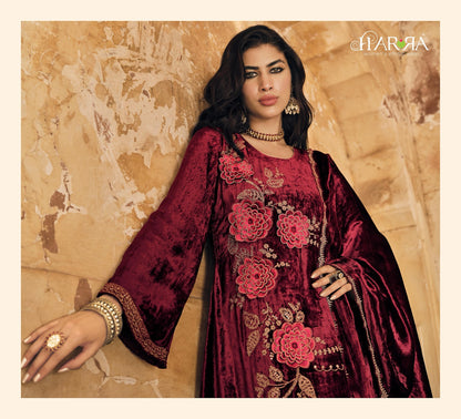 Mandala Harra Pure Viscose Velvet Suits Wholesale Price