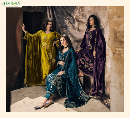 Mandala Harra Pure Viscose Velvet Suits Wholesale Price