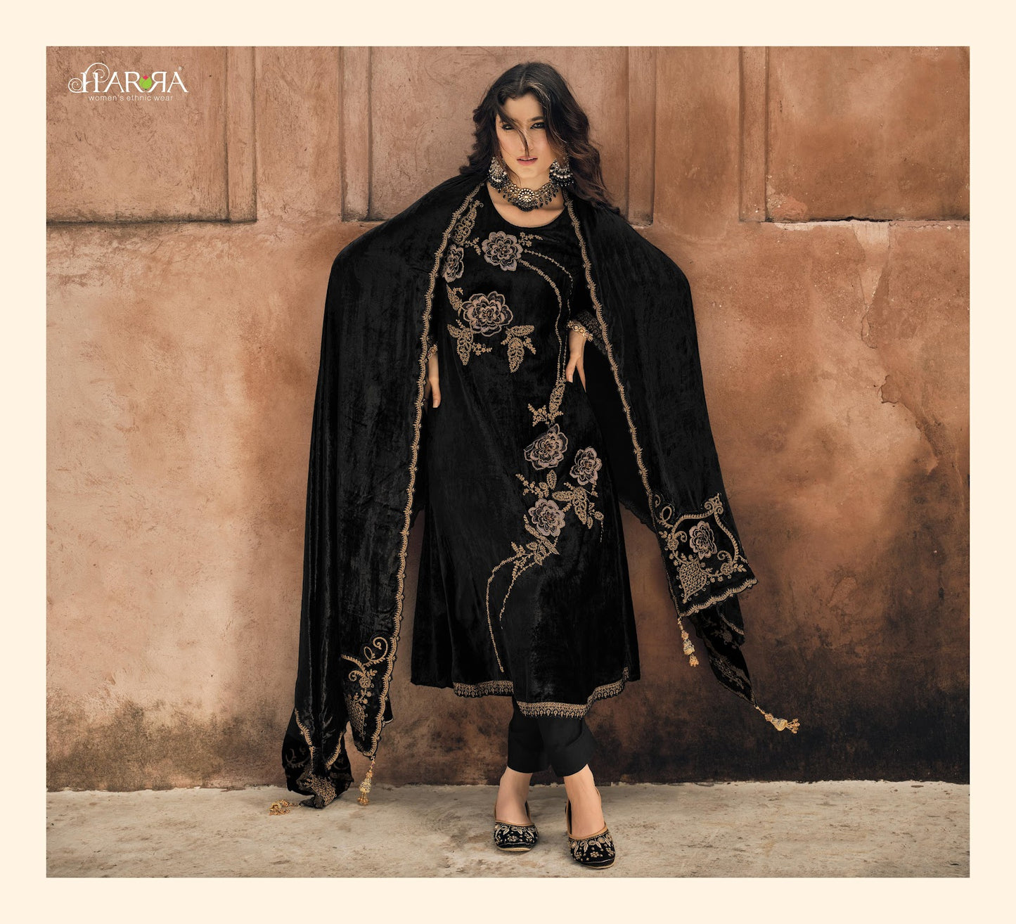 Mandala Harra Pure Viscose Velvet Suits Wholesale Price