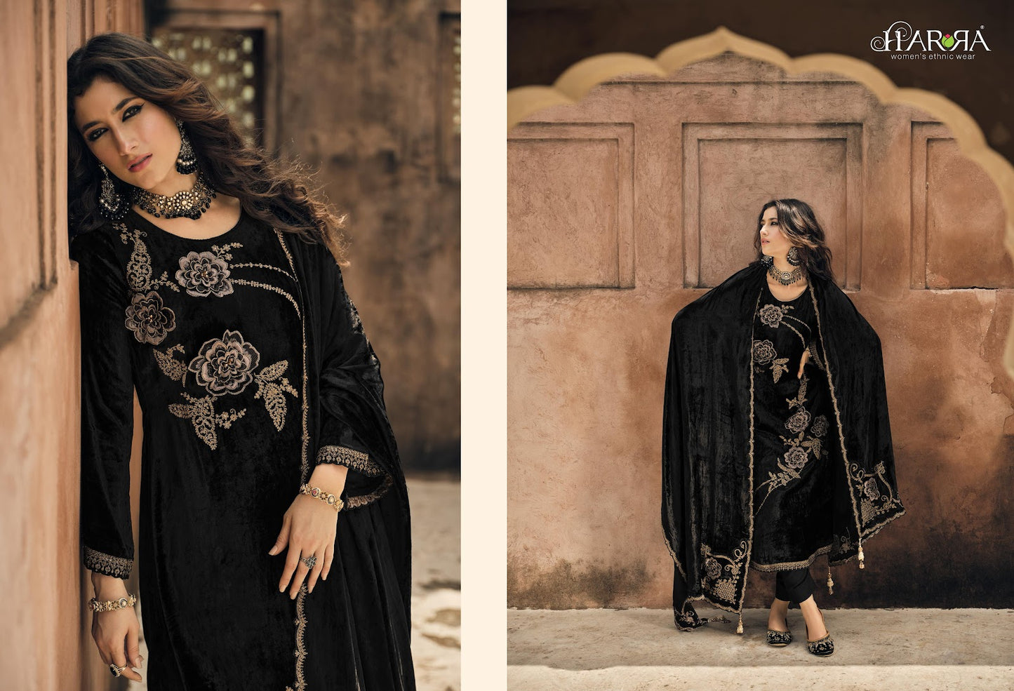 Mandala Harra Pure Viscose Velvet Suits Wholesale Price