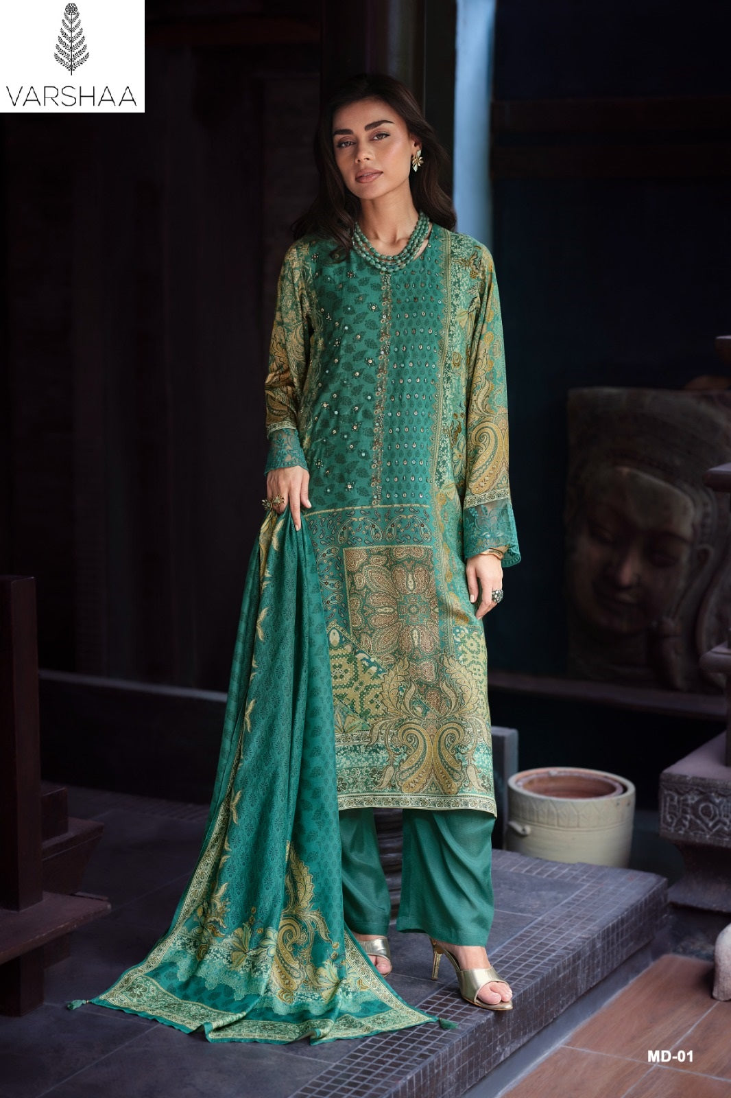 Mandara Varshaa Viscose Muslin Pant Style Suits Wholesale