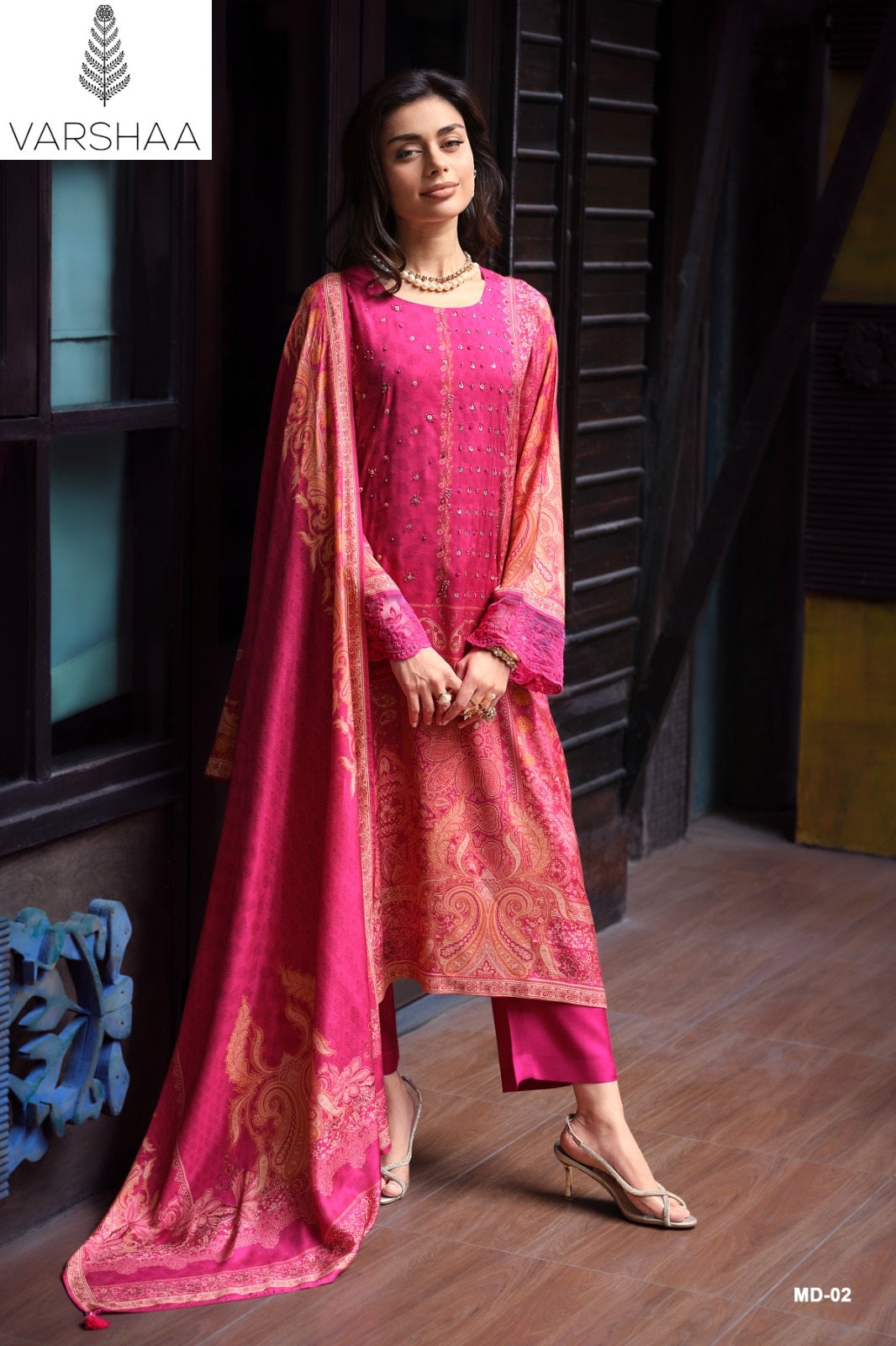 Mandara Varshaa Viscose Muslin Pant Style Suits Wholesale
