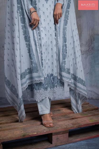 Mandari Naariti Cotton Lawn Pant Style Suits Wholesale