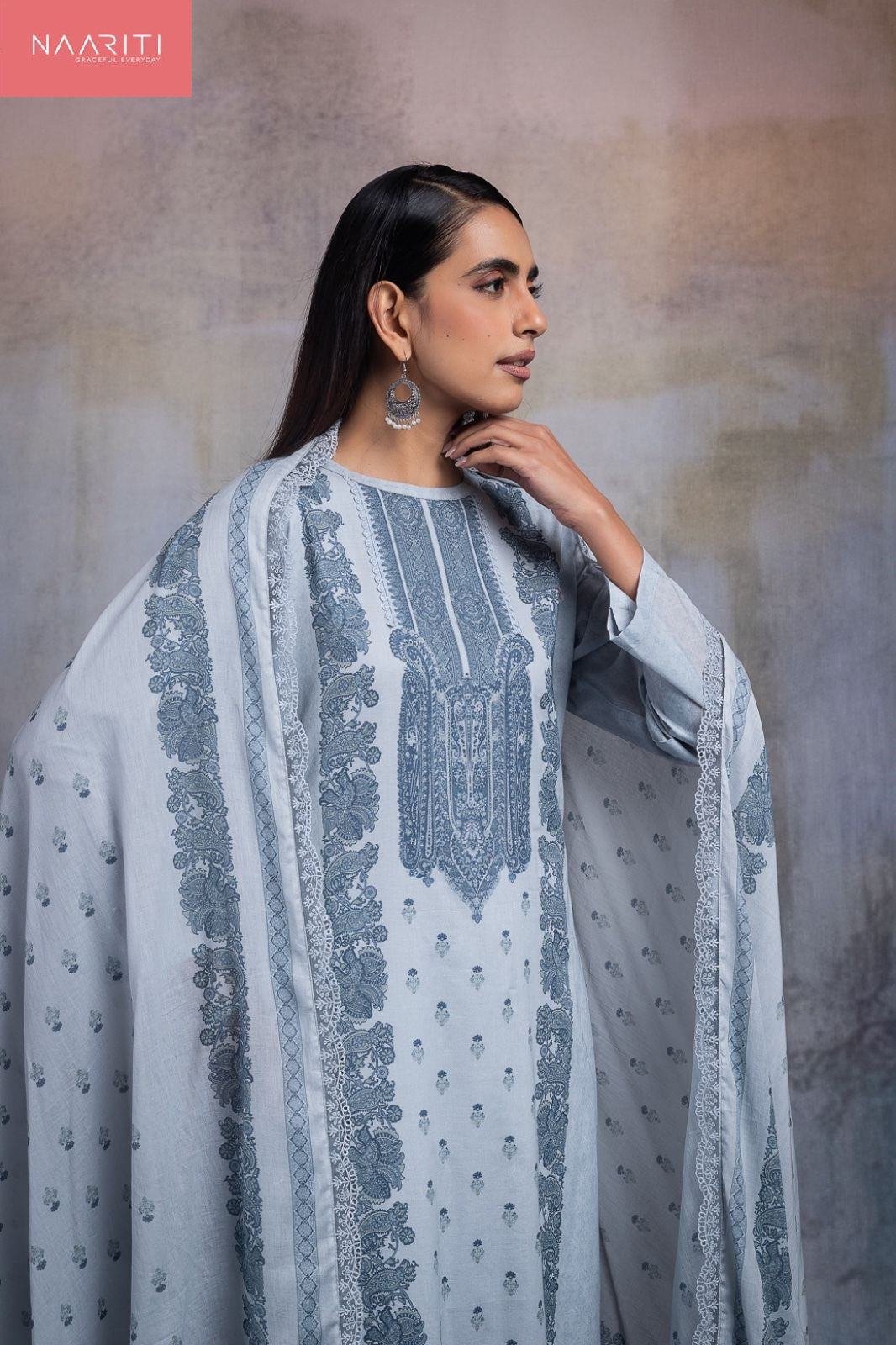 Mandari Naariti Cotton Lawn Pant Style Suits Wholesale