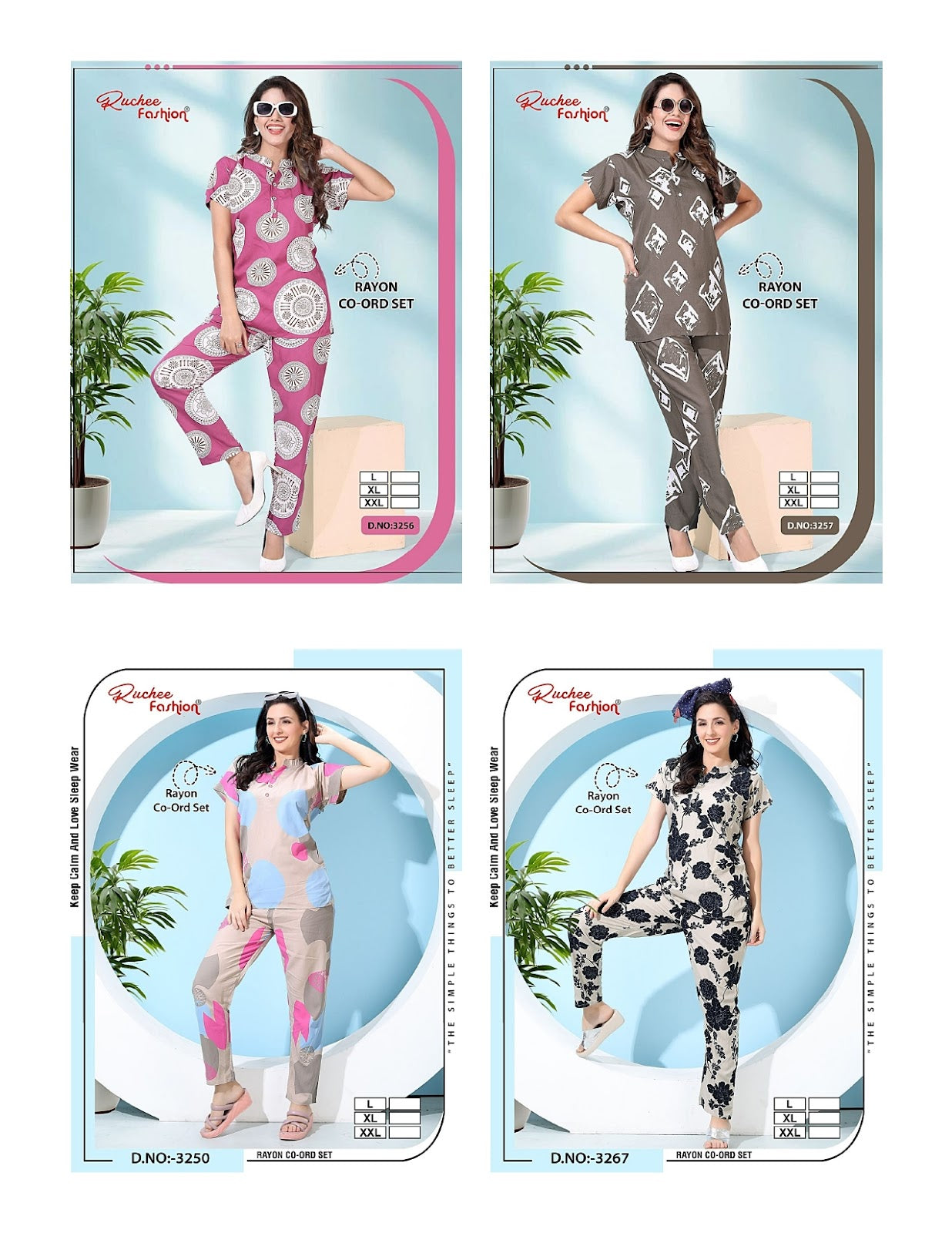 Mandarin Collar 020625 Ruchee Fashion Co Ord Set Supplier