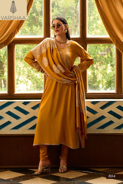 Mandarin Varshaa Pashmina Suits Manufacturer Gujarat