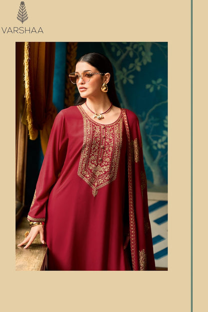 Mandarin Varshaa Pashmina Suits Manufacturer Gujarat