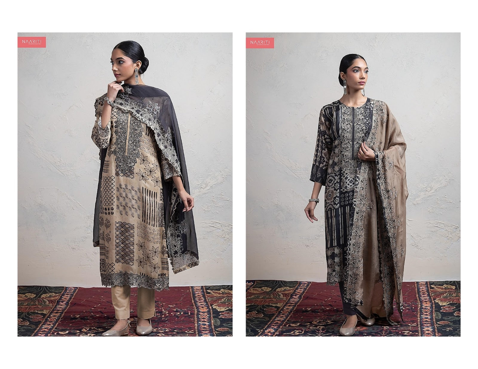 Mandeez Naariti Silk Pant Style Suits Exporter India