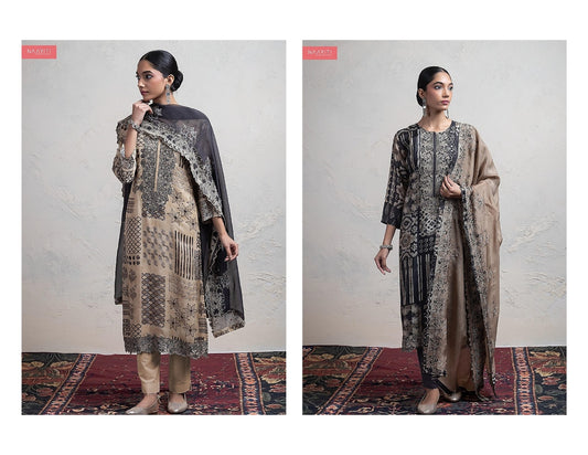 Mandeez Naariti Silk Pant Style Suits Exporter India