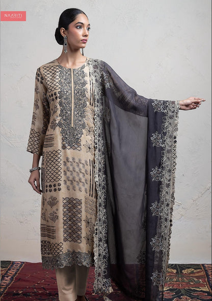Mandeez Naariti Silk Pant Style Suits Exporter India