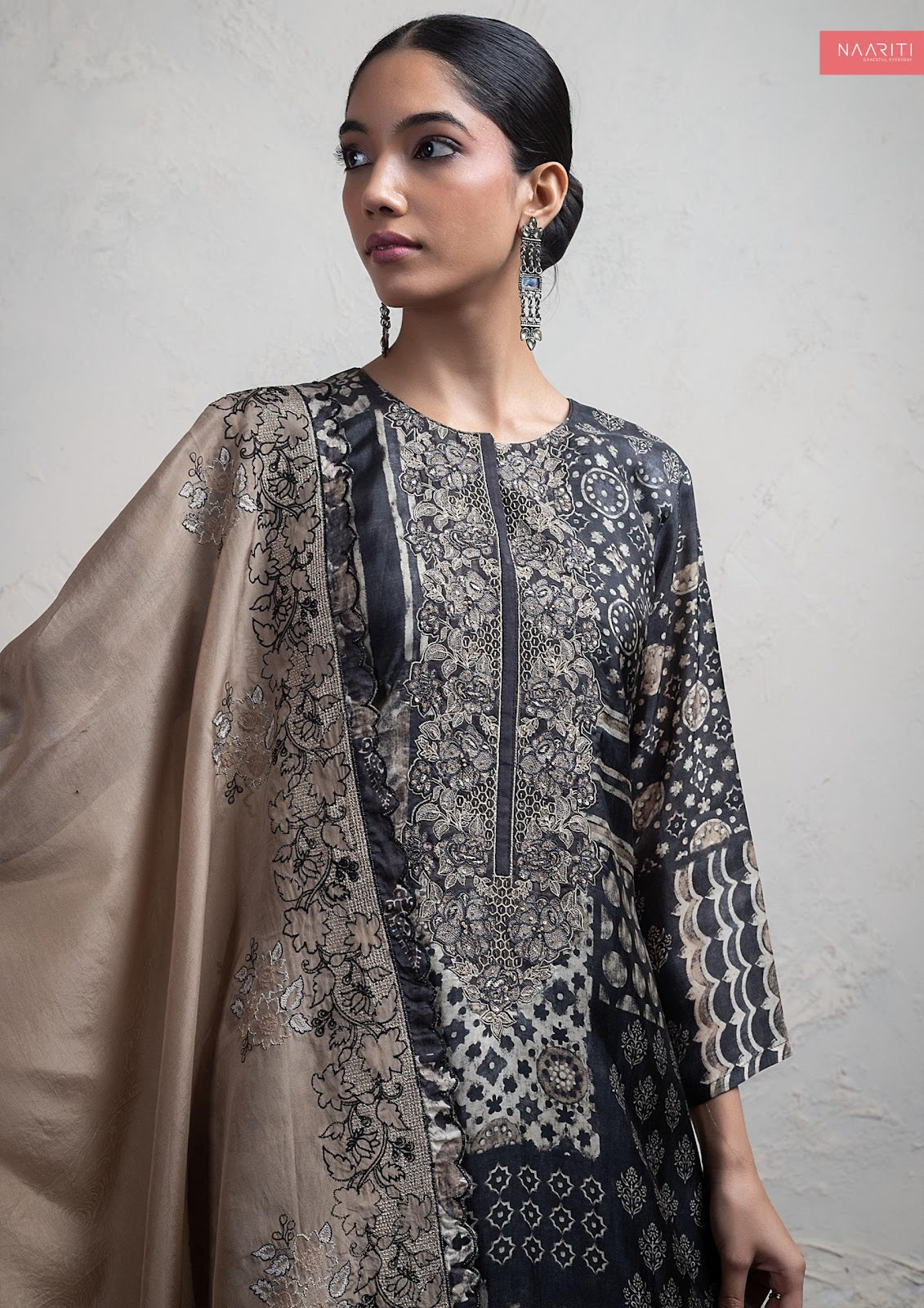 Mandeez Naariti Silk Pant Style Suits Exporter India