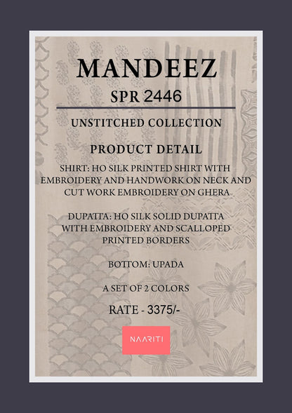 Mandeez Naariti Silk Pant Style Suits Exporter India