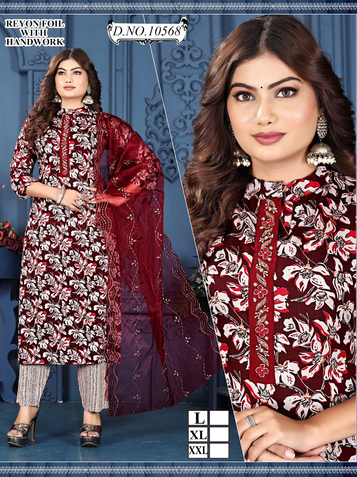 Mandiarn Collar Mmc Reyon Readymade Pant Style Suits Wholesale