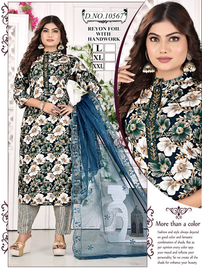 Mandiarn Collar Mmc Reyon Readymade Pant Style Suits Wholesale