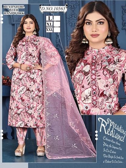 Mandiarn Collar Mmc Reyon Readymade Pant Style Suits Wholesale