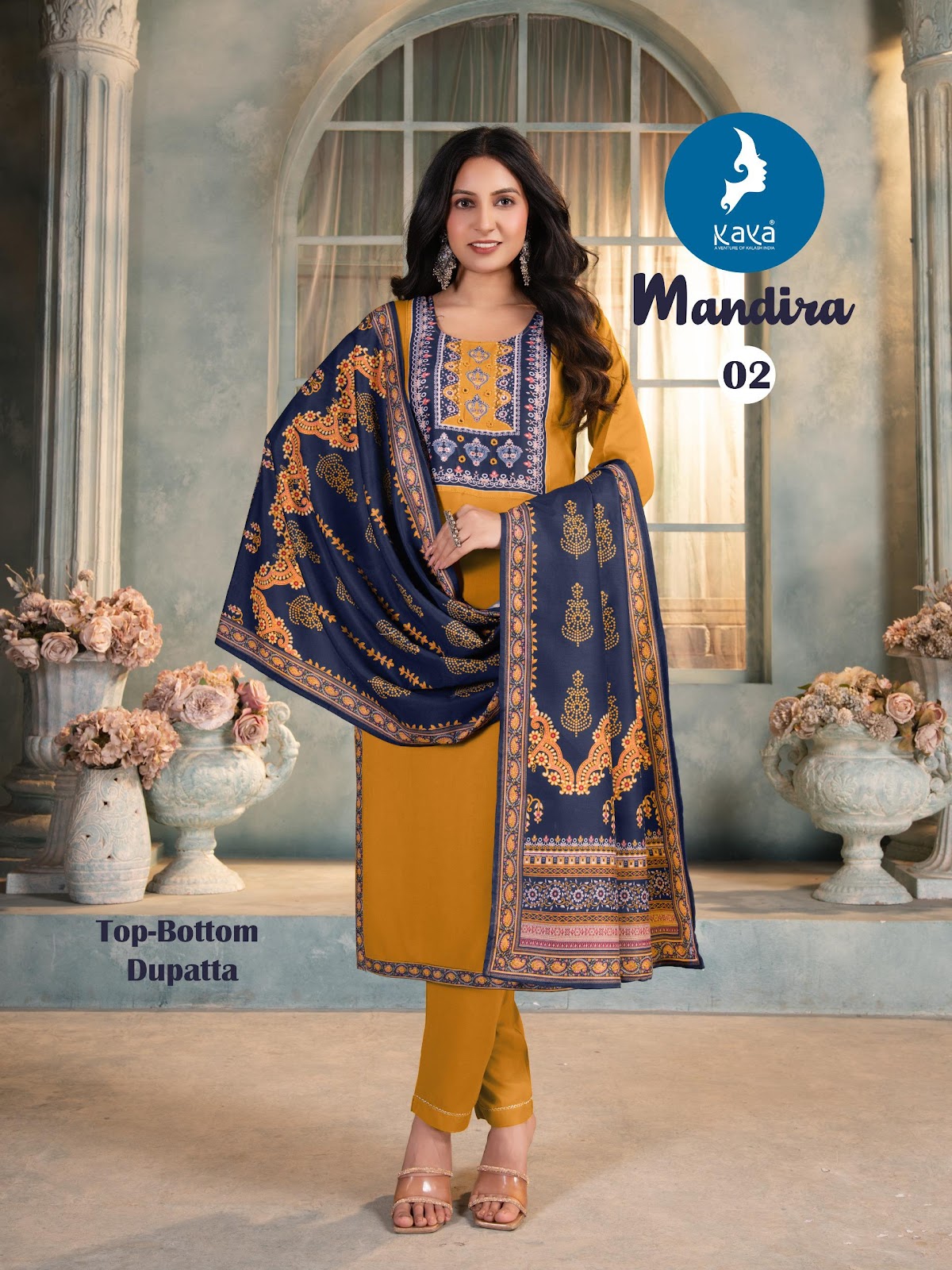 Mandira Kaya Reyon Readymade Pant Style Suits Wholesaler Ahmedabad