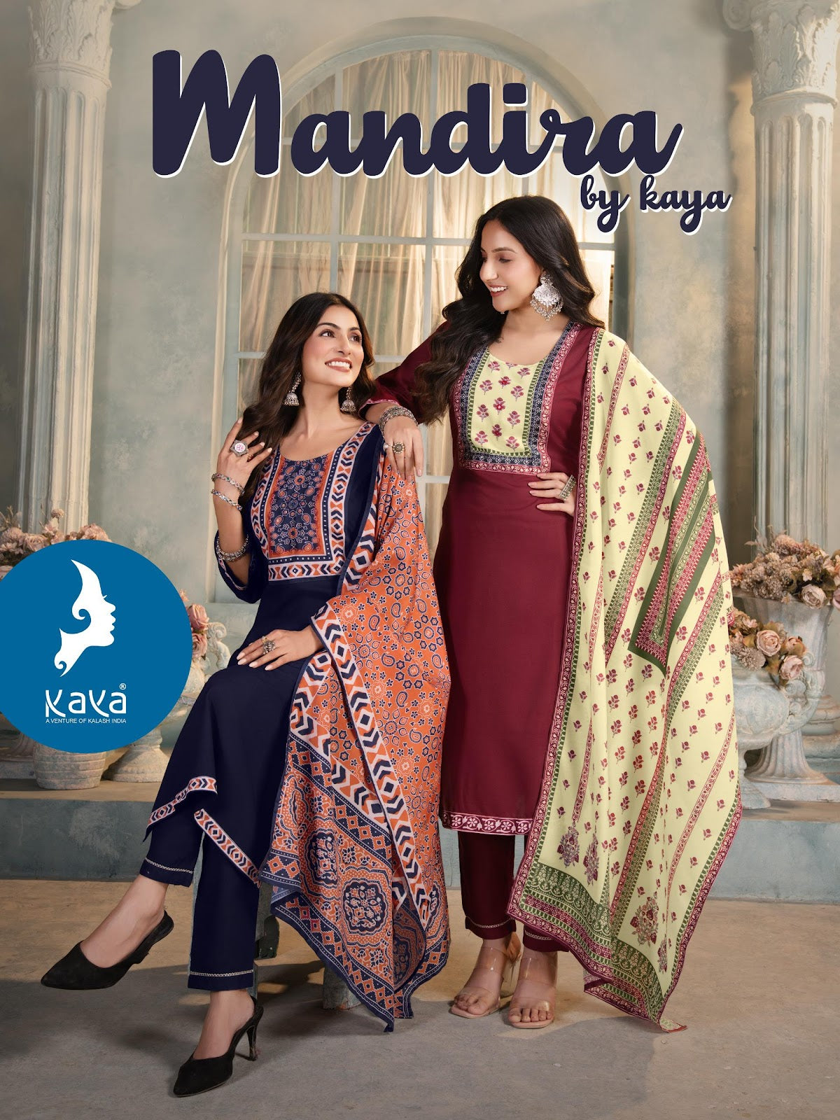 Mandira Kaya Reyon Readymade Pant Style Suits Wholesaler Ahmedabad