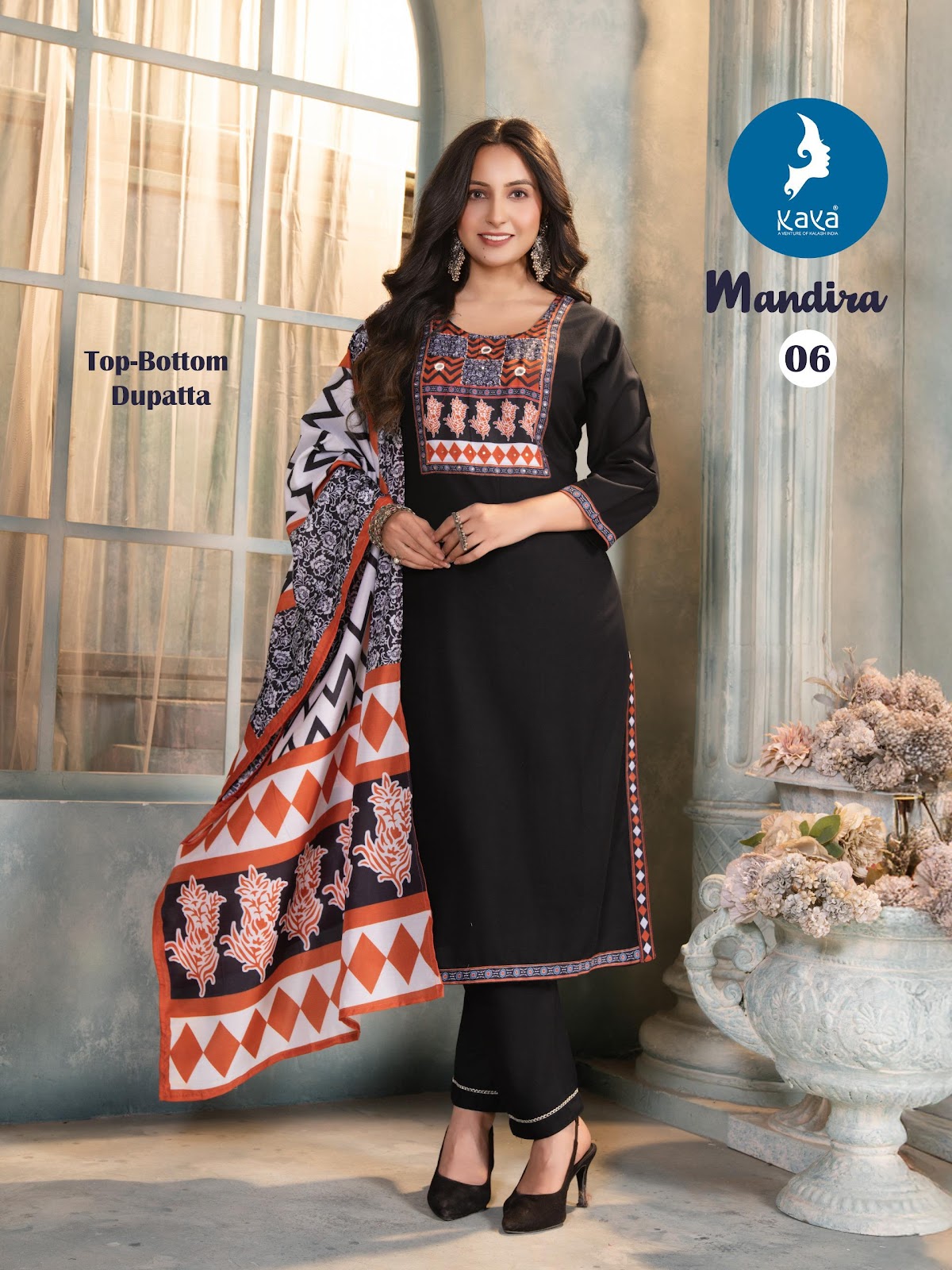 Mandira Kaya Reyon Readymade Pant Style Suits Wholesaler Ahmedabad