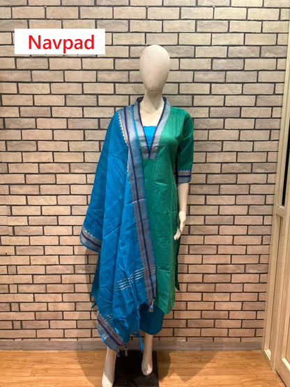 Mangalgiri Cotton 0109 Navpad Readymade Pant Style Suits Wholesaler India