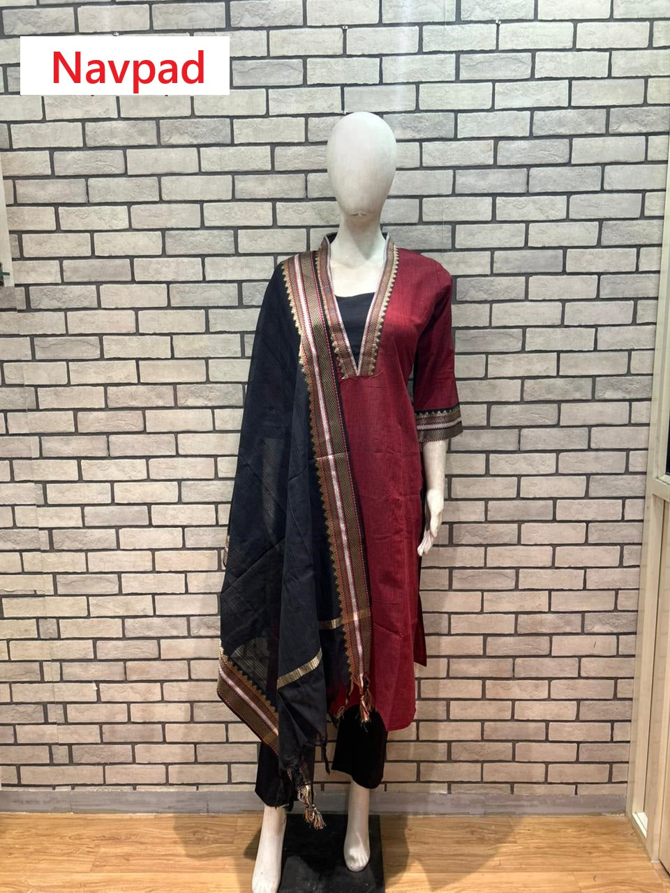Mangalgiri Cotton 0109 Navpad Readymade Pant Style Suits Wholesaler India