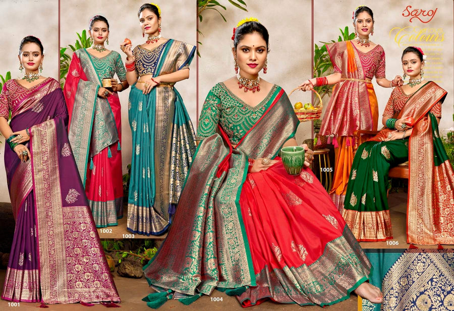 Mangalgiri Silk Vol 3 Saroj Sarees Wholesaler Gujarat