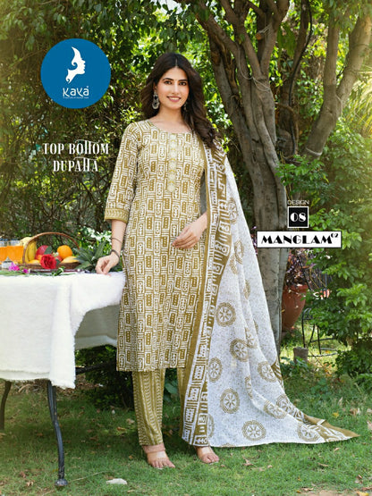 Manglam 2 Kaya Readymade Cotton Pant Suits Wholesaler India