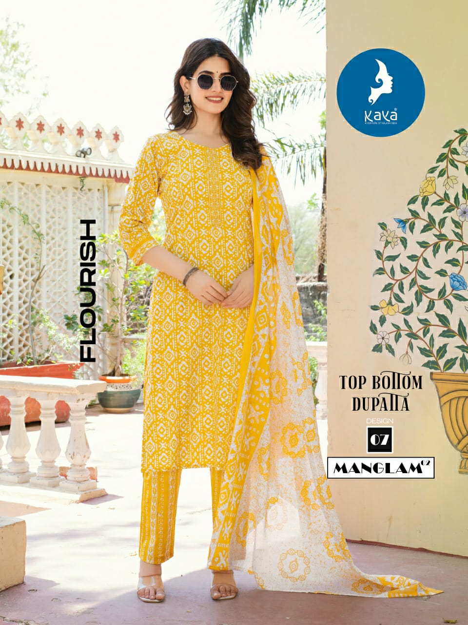 Manglam 2 Kaya Readymade Cotton Pant Suits Wholesaler India
