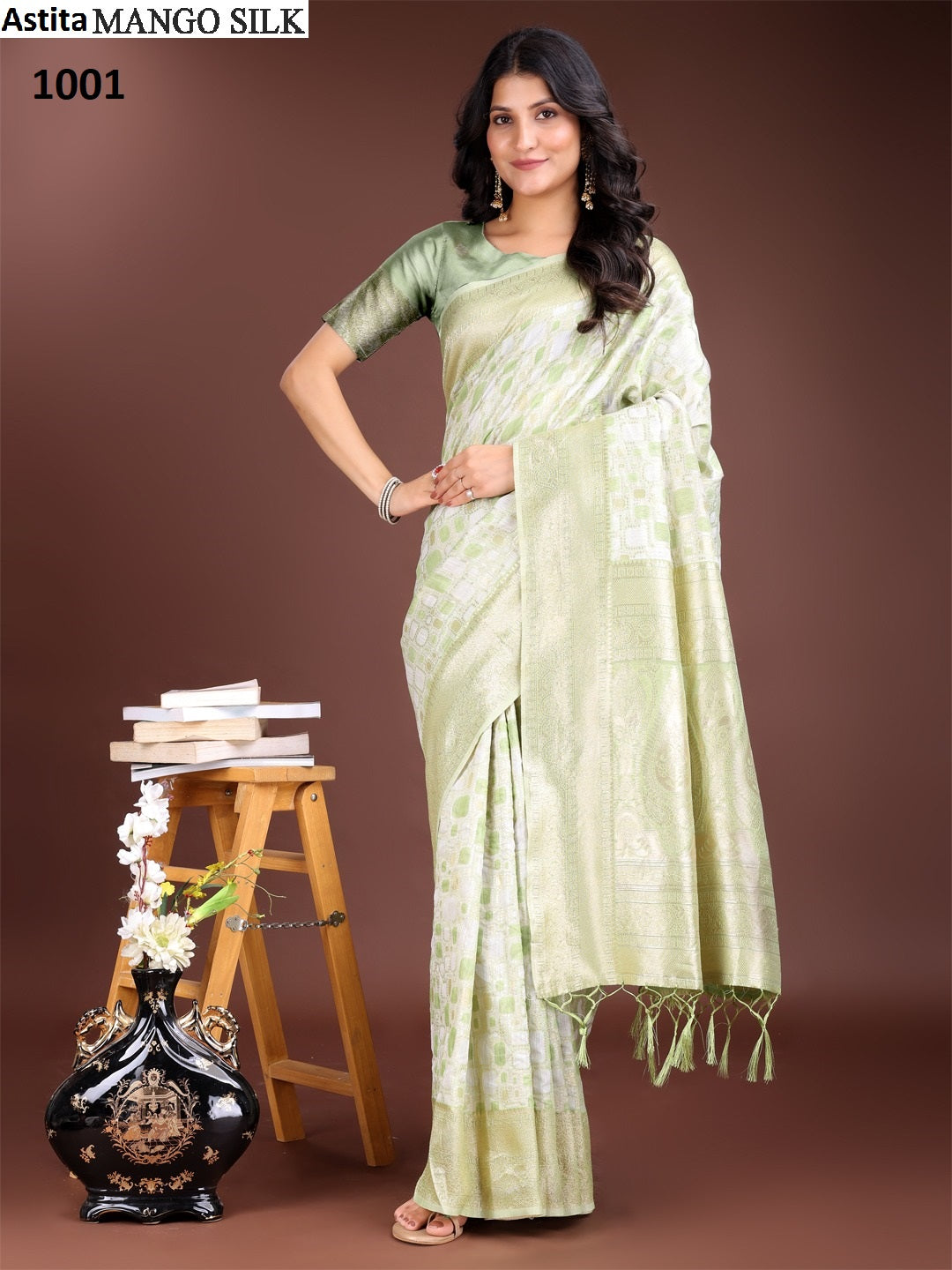 Mango 1001-1006 Astita Linen Cotton Sarees Supplier Gujarat
