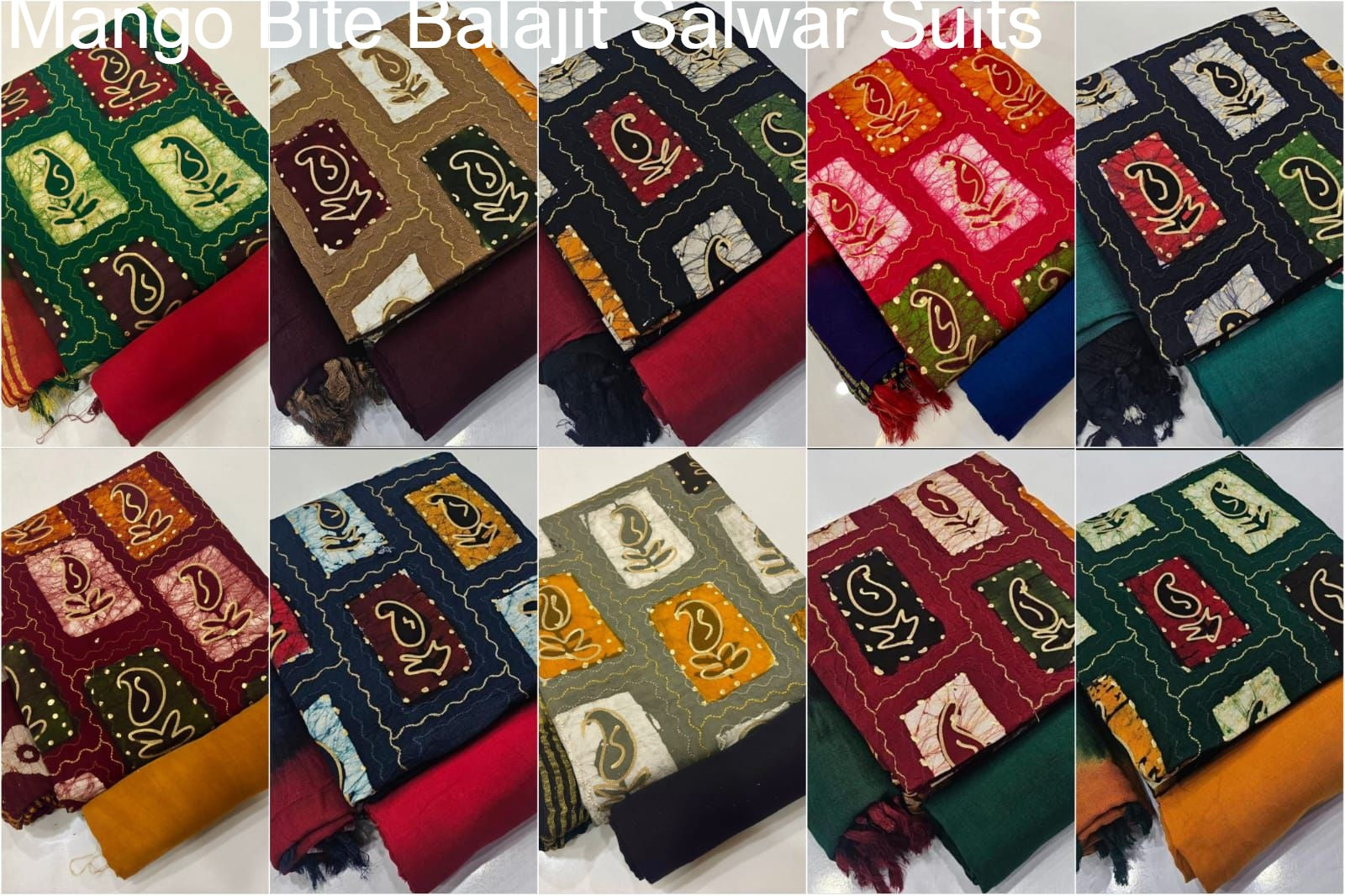 Mango Bite Balajit Cotton Salwar Suits Wholesaler Ahmedabad