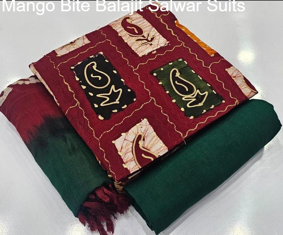 Mango Bite Balajit Cotton Salwar Suits Wholesaler Ahmedabad