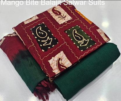 Mango Bite Balajit Cotton Salwar Suits Wholesaler Ahmedabad