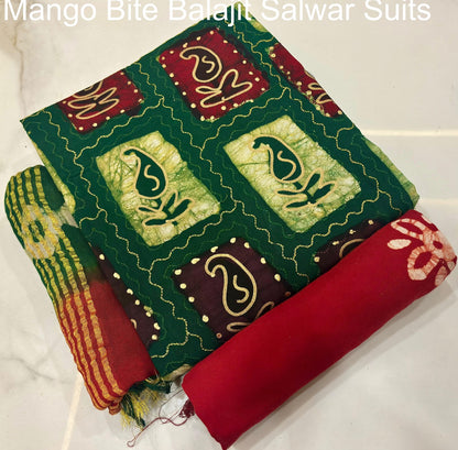 Mango Bite Balajit Cotton Salwar Suits Wholesaler Ahmedabad