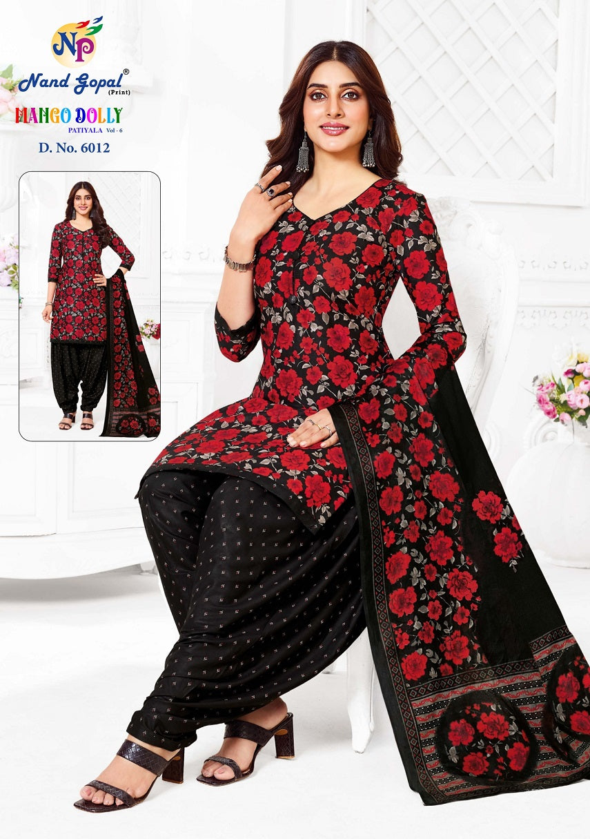 Mango Dolly Patiyala Vol 6 Nandgopal Cotton Dress Material Wholesaler India