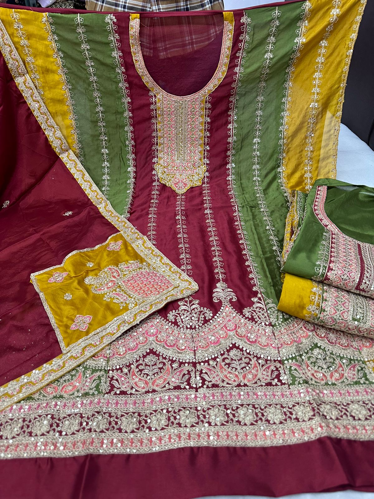 Mango Nayandeep Chinon Salwar Suits Supplier Ahmedabad