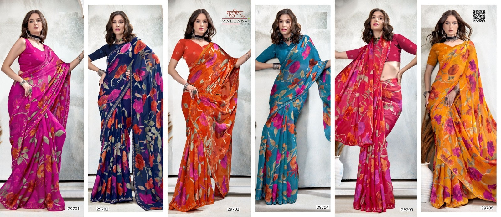 Manika Vol 2 Vallabhi Prints Brasso Sarees Manufacturer India