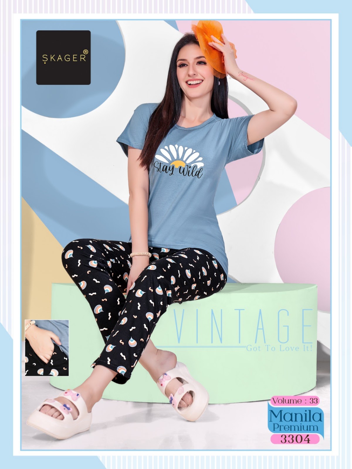 Manila Premium Vol 33 Skager Hosiery Pyjama Night Suits Supplier India
