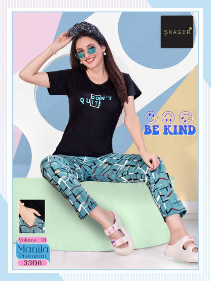 Manila Premium Vol 33 Skager Hosiery Pyjama Night Suits Supplier India